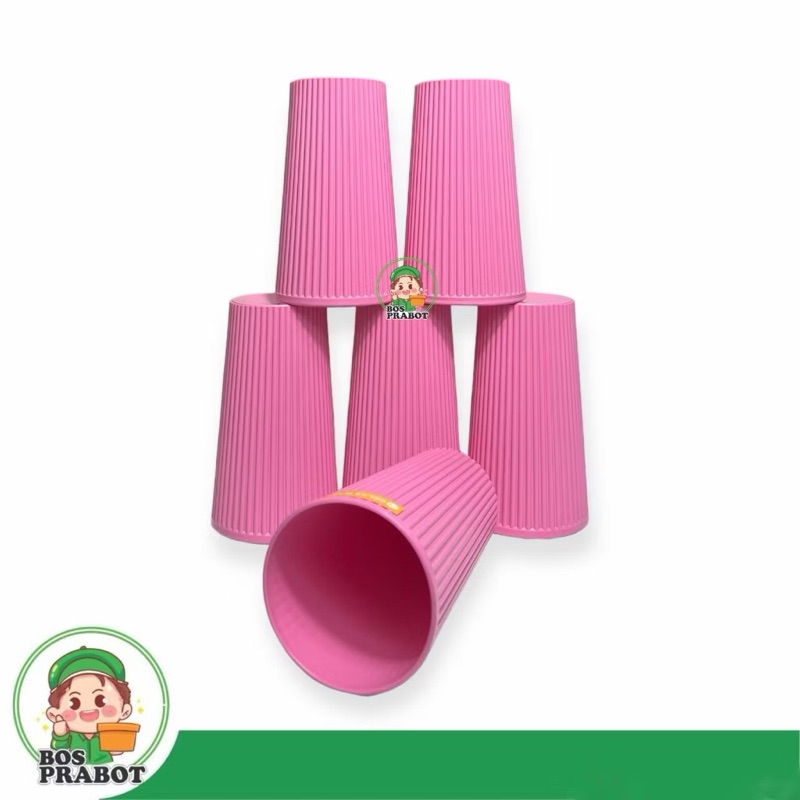 GELAS BAMBU PLASTIK  / GELAS PLASTIK PINK UNGU TAHAN PANAS / GELAS TUMBLER BAMBU / GELAS PLASTIK COD