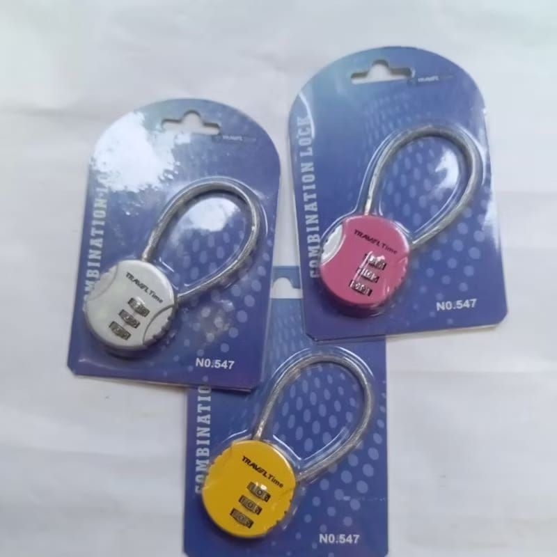 Gembok Kunci Nomer Tas Koper Trolley Travel Time 547