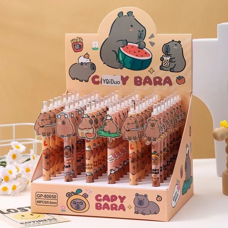 

Pen akrilik cetak capy bara warna hitam