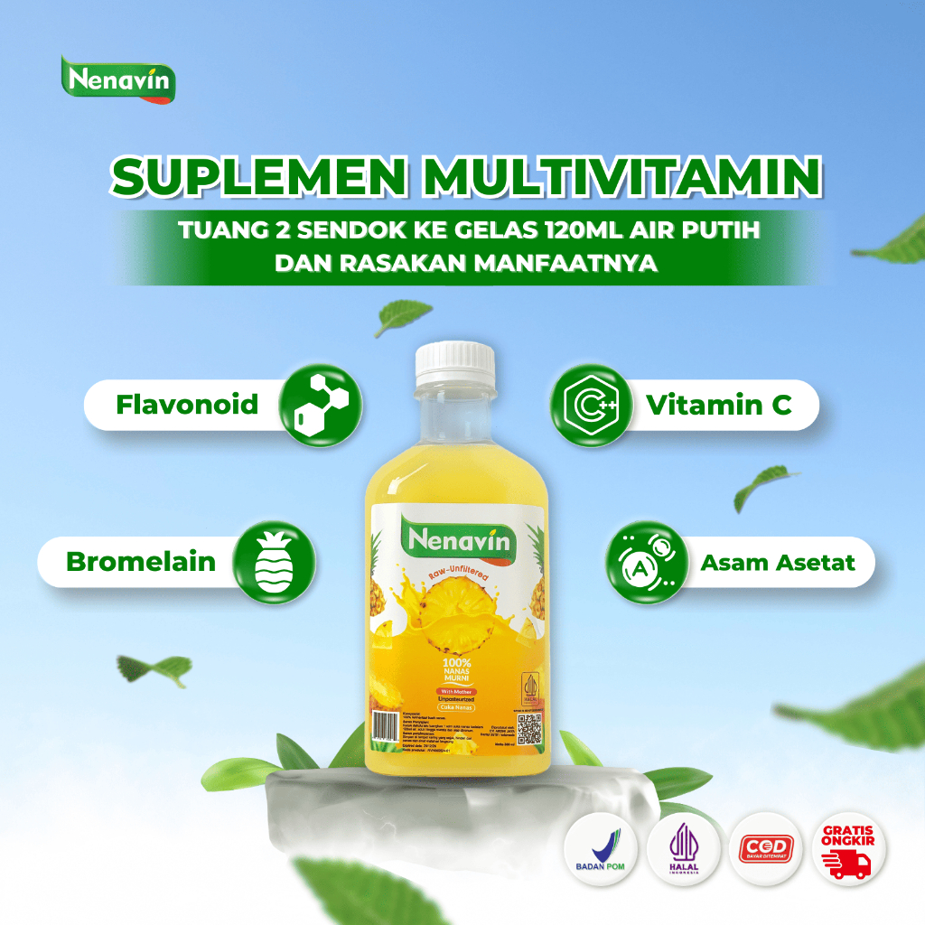 

Nenavin Cuka Nanas 300 ml 1 Botol