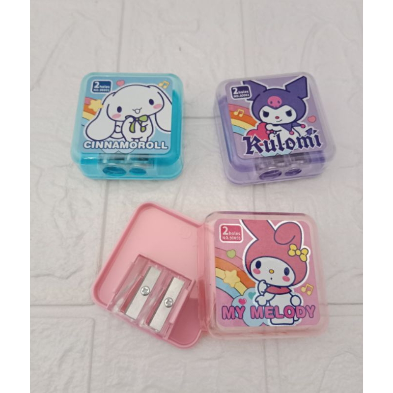 

Rautan Sanrio 2 Lubang / Serutan Pensil Sanrio Kotak 2 Lubang