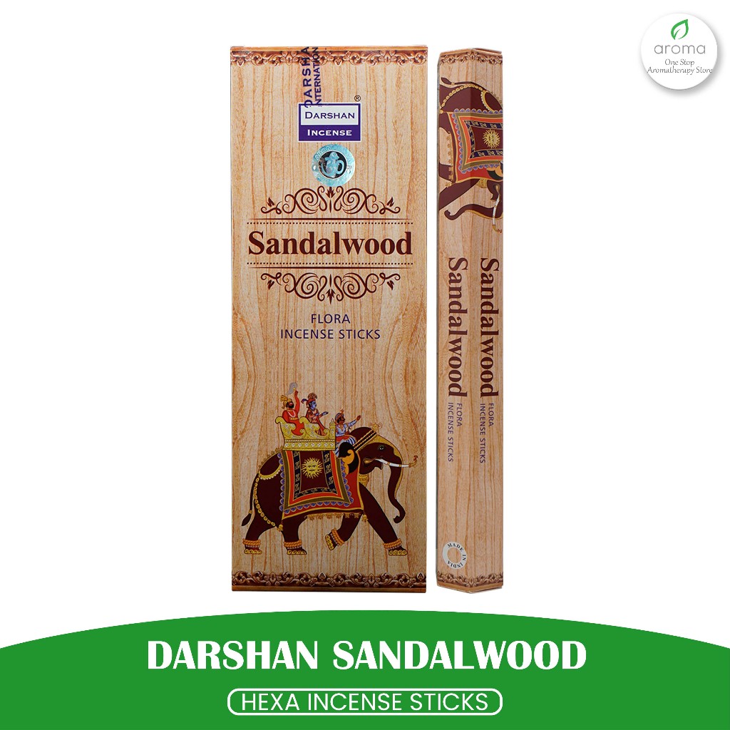 NEW Dupa India Aromaterapi Hexa - Darshan Sandalwood Dw108