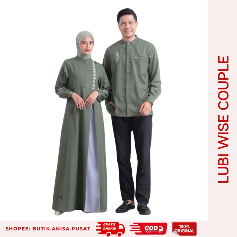 LUBI WISE COUPLE Olive Gamis dan Koko Pasangan