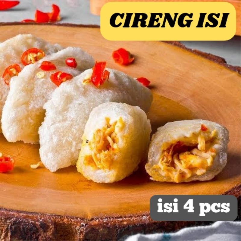 

CIRENG ISI AYAM SUWIR PEDAS ISI 4pcs || (Cireng Isi Frozen food/makanan ringan/jajan viral/makanan instan)