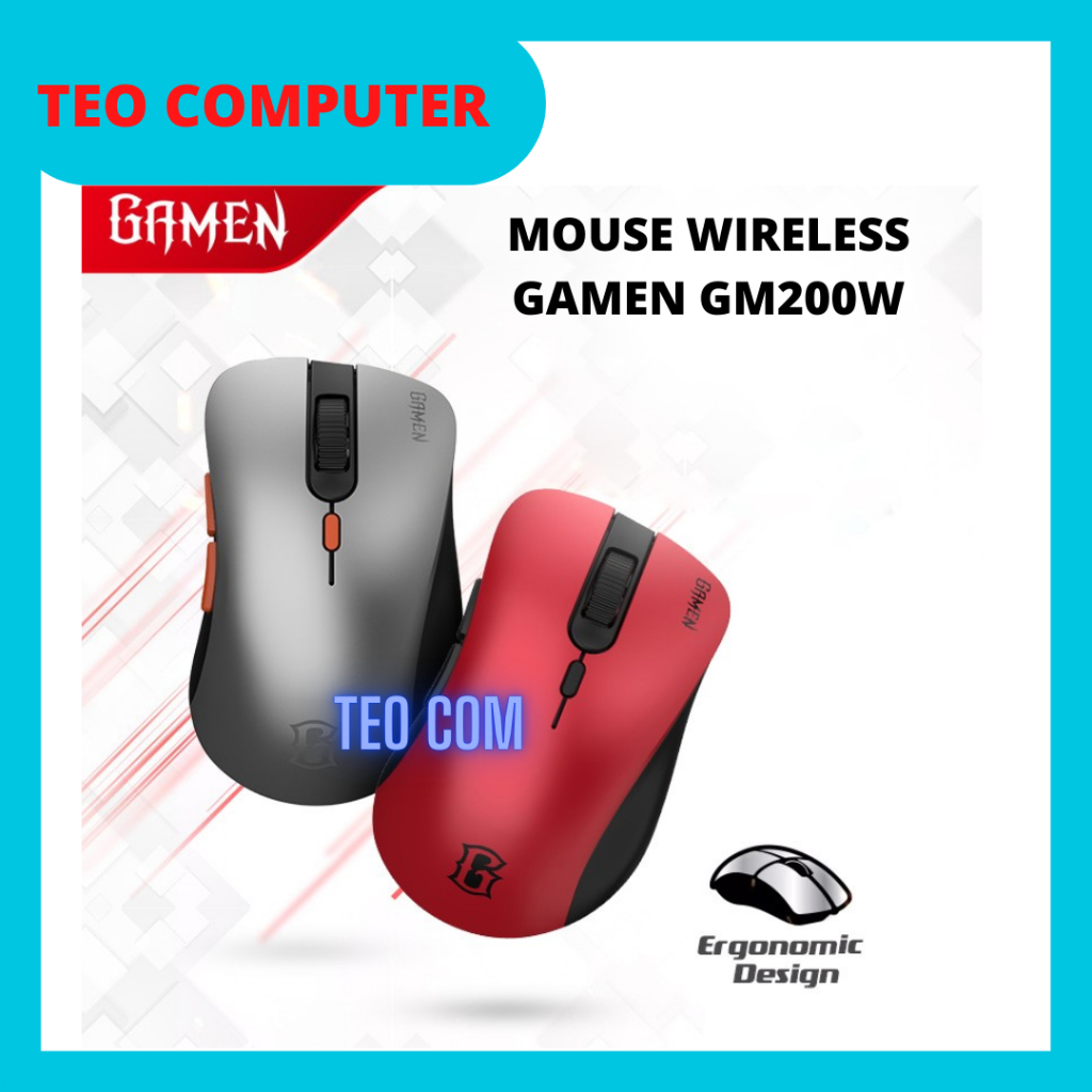 GAMEN Wireless Gaming Mouse GM200W / MOUSE WIRELESS GAMING / MOUSE GAMING
