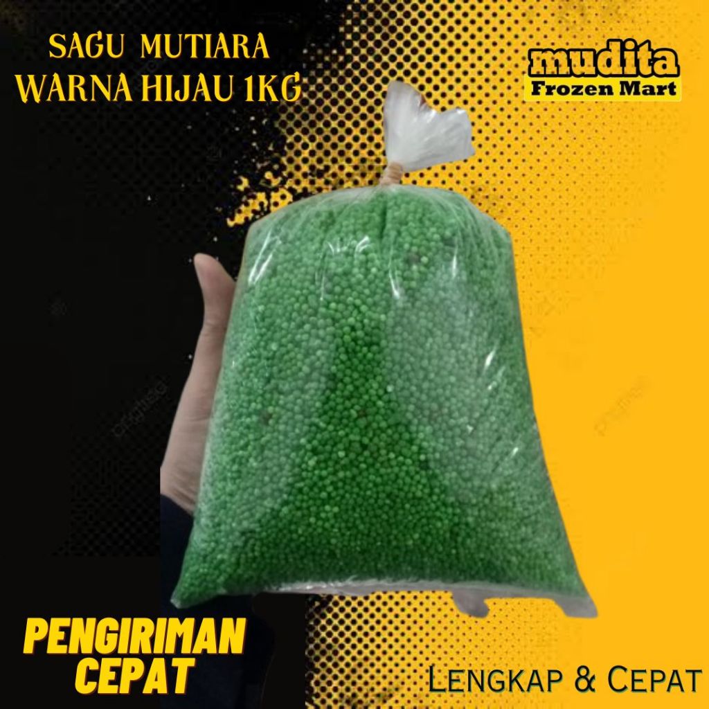 

Sagu Mutiara / Topping Dimsum Hijau 1kg Medan