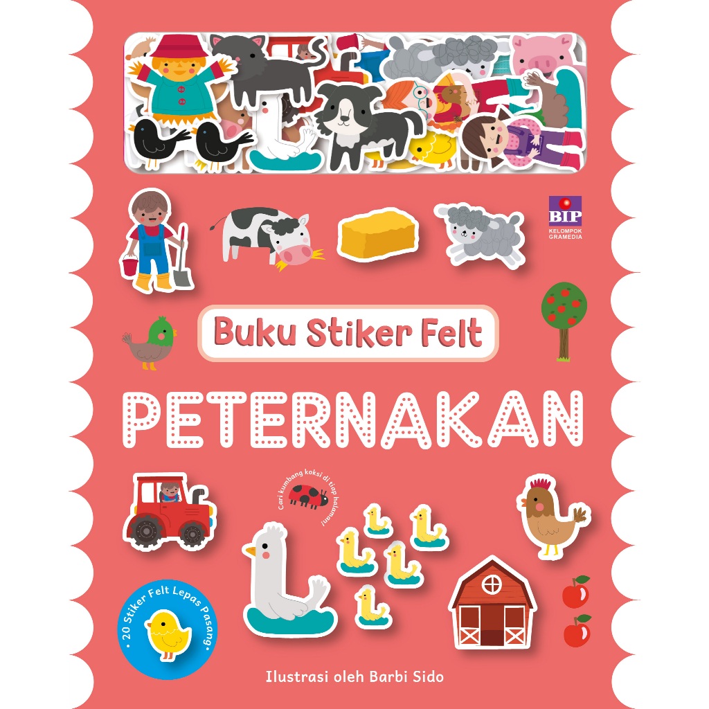 Gramedia Makassar - Buku Stiker Felt: Peternakan