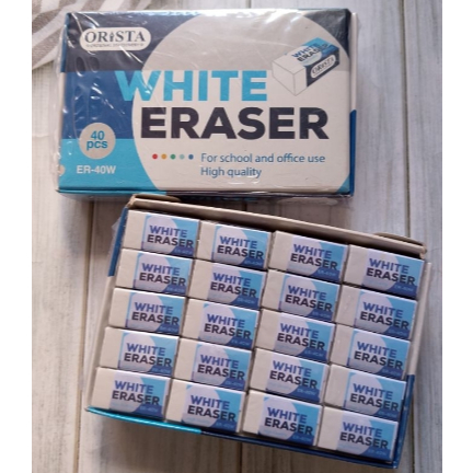 

(Pak/40Pcs) ORISTA - Penghapus Putih Murah ER-40W