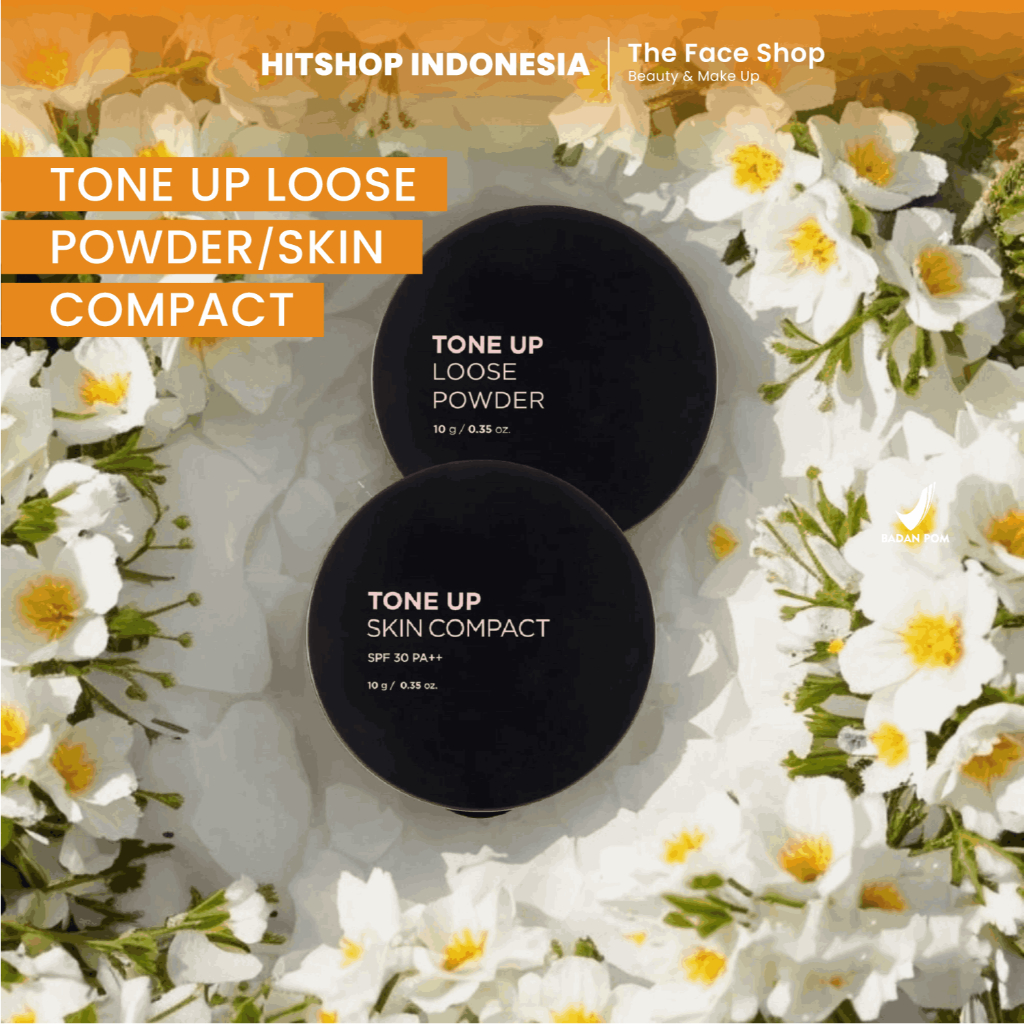 House of K-Beauty - THE FACE SHOP Tone Up (Loose Powder/ Skin Compact) V203 Natural Beige | Bedak Ta