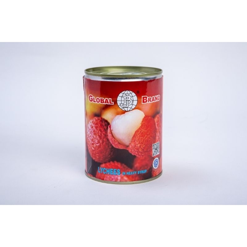 

Lychee in Syrup Leci Kaleng Global Brand HALAL kemasan 565gr Easy to Open