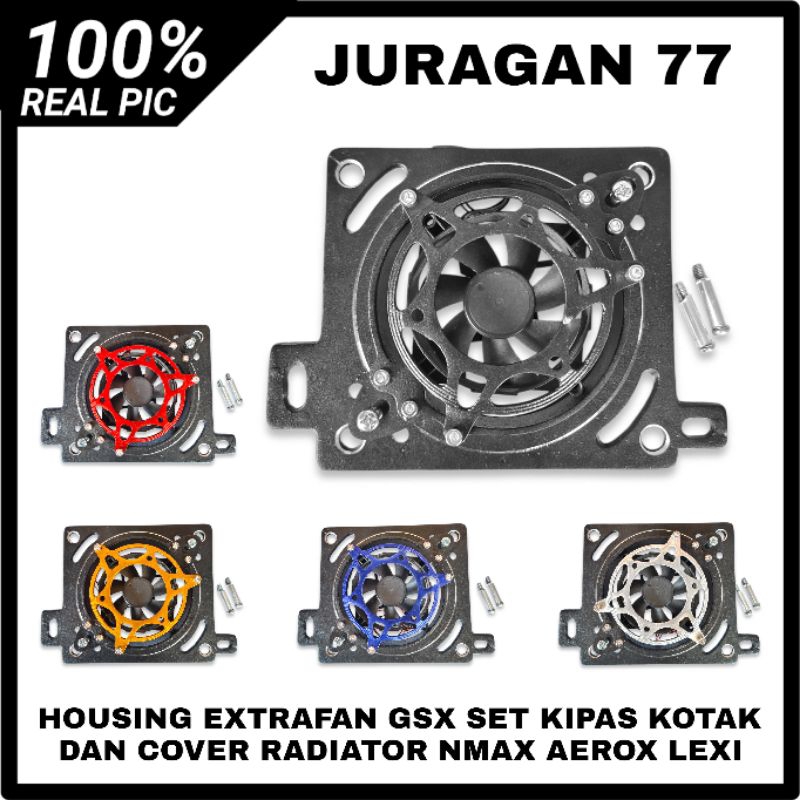 HOUSING EXTRAFAN COVER OTOM KIPAS RADIATOR EXTRA FAN GSX SET KIPAS KOTAK DAN COVER RADIATOR NMAX AER