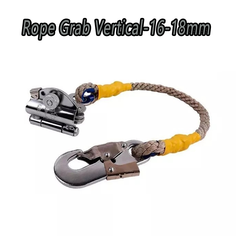 Rope Grab Vertical Fall Arrester Alat Panjat Tebing Alat Penahan Jatuh Rope Lanyard Auto Stop Rope G