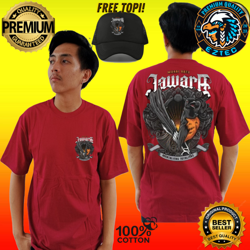 KAOS PECINTA BURUNG MURAI BATU JAWARA KEREN TERBARU BAHAN KAOS LEMBUT ADEM NYAMAN DI PAKAI FREE TOPI
