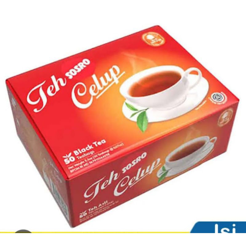 

Teh celup sosro isi 50 pcs