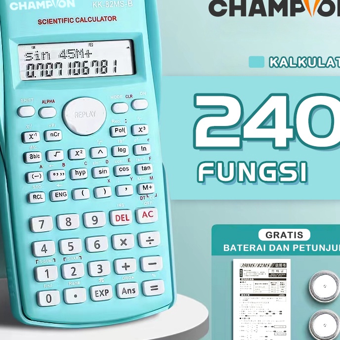 

FG2 Kalkulator Color Function Scientific Kalkulator 24 Fungsi Kalkulasi 5 Warna 17 scientific calculator Jett