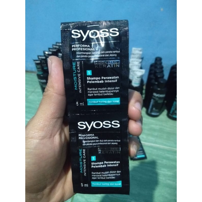 3 RENCENG SHAMPO SYOSS ISI @12 SACHET MOISTURE