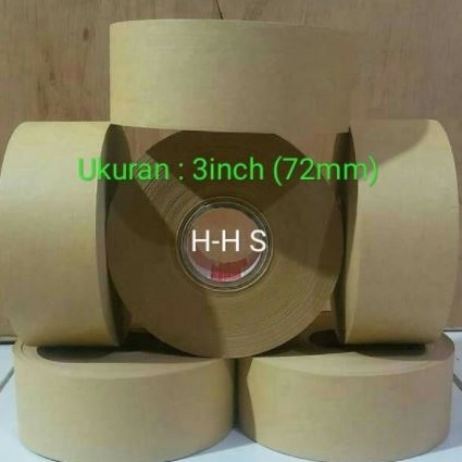 

Eksklusif Lakban air gummed tape uk 3inch 72mm