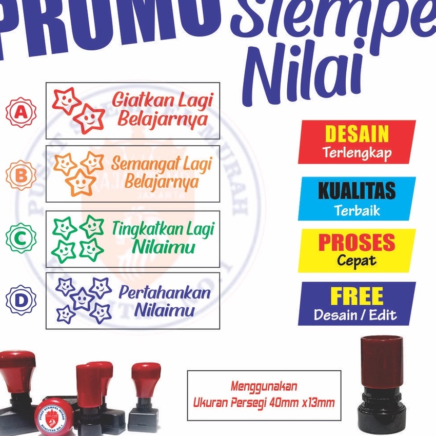 

Terbatas Stempel Nilai TK Paud Bintang Nilai Karakter