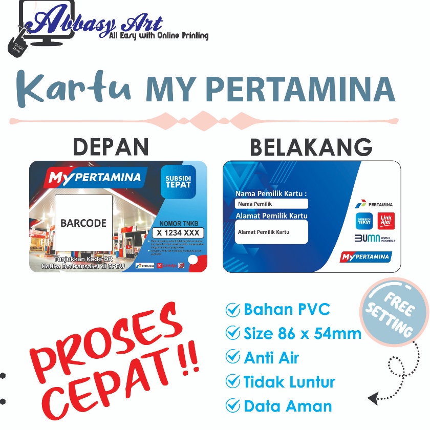 

KI3 SE JADI CETAK KARTU MY PEMINA ID CARD KARTU MEMBER