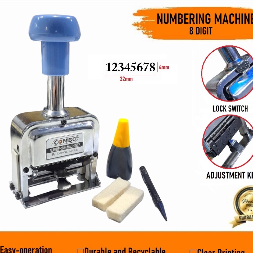 

KF7 Numbering Machine 6 7 8 Dits 1S Numerator Nomorator Nomerator Combo