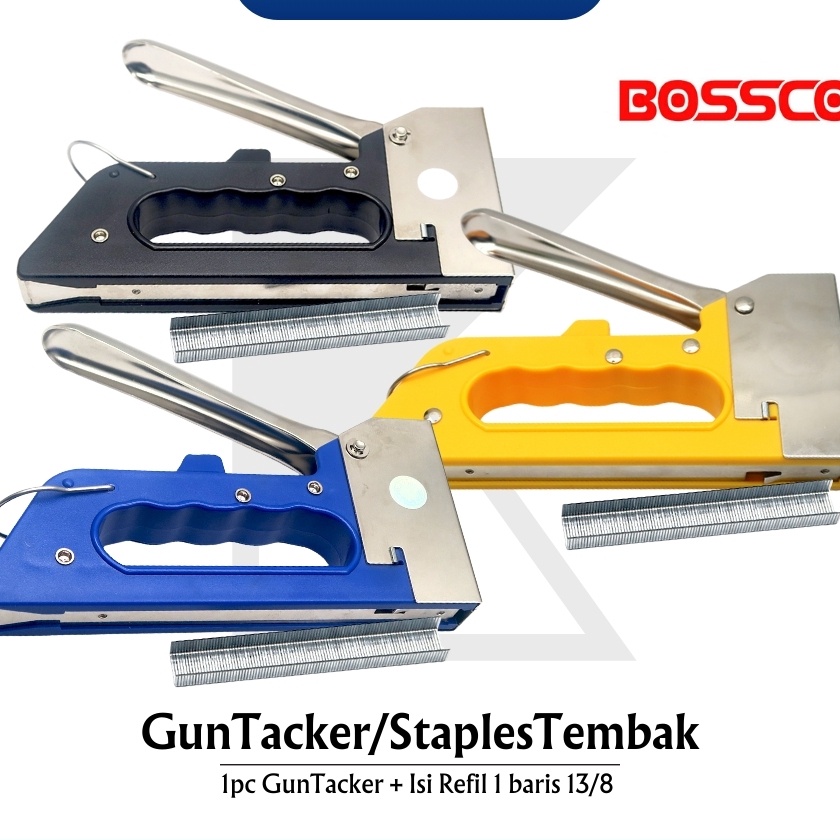 

Hot Staples Tembak Gun Tacker BOSSCO plastik Isi atau Refil 138 Stapler Staples Stepler Tembak BOSSCO Stepler Gun BOSSCO Stapler Tembak JEDI Stapler Gun JEDI