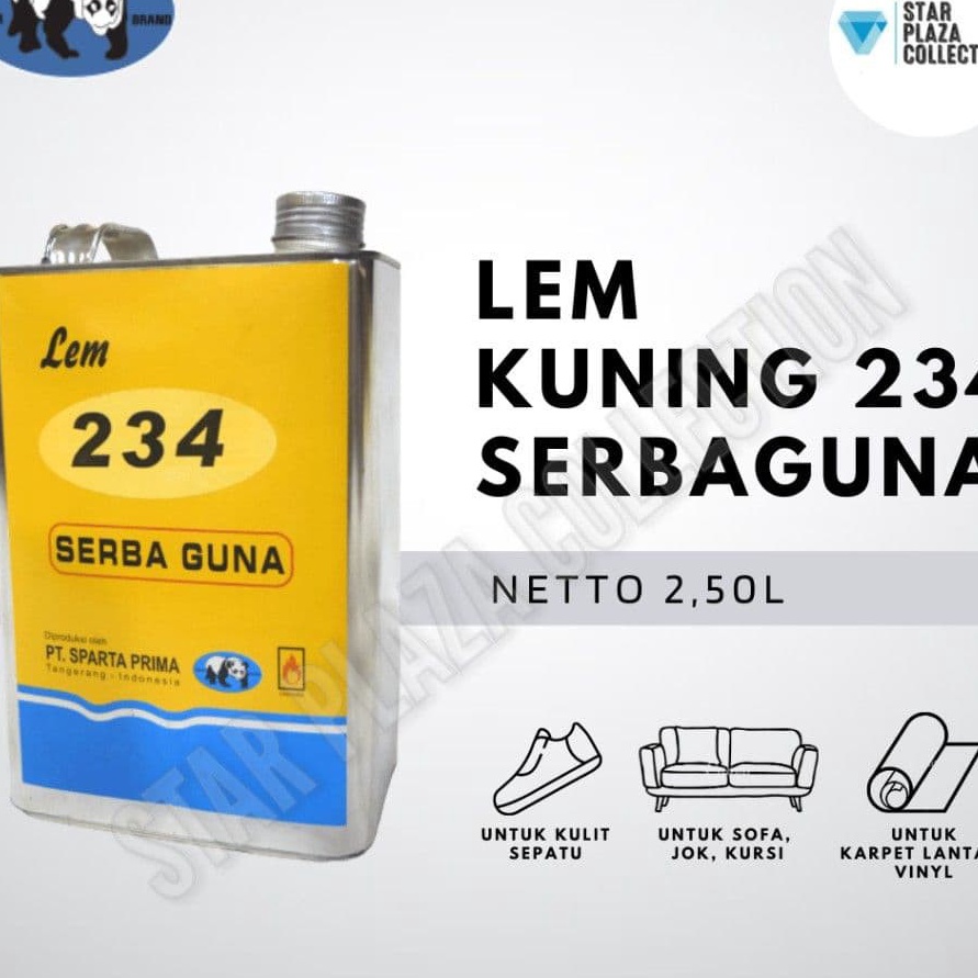 

HJ6 Lem Kuning Aibon 234 Serba Guna 1 GALON Isi 25L Kulit Sofa Busa Karet Kaet L Vinyl
