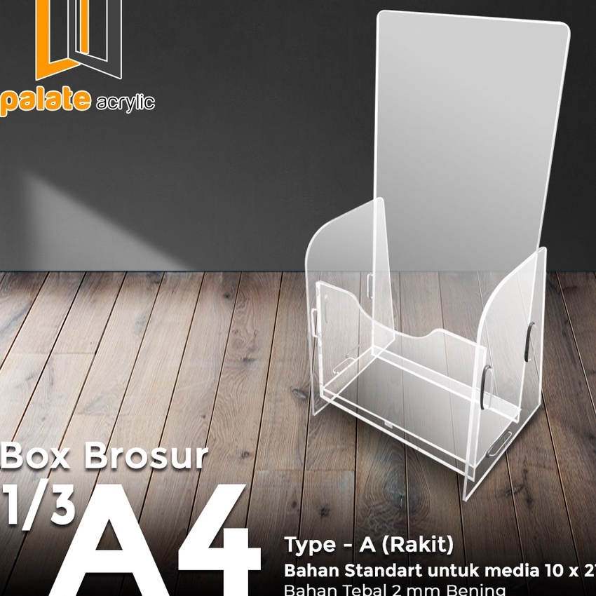 

HJ6 AKRILIK RAK TEMPAT BROSUR AKRILIK 13 A4 RAKIT