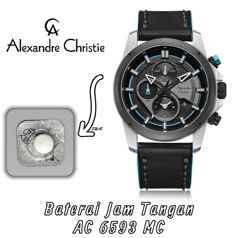 Baterai Jam Tangan Original Alexandre Christie AC 6593 MC