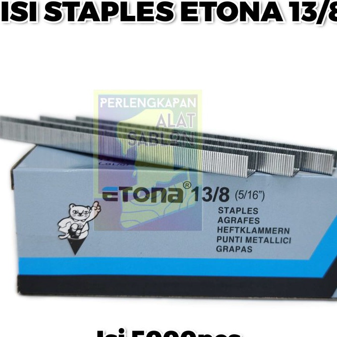 

Super ISI STAPLES ETONA 138 pcs GUN TACKER