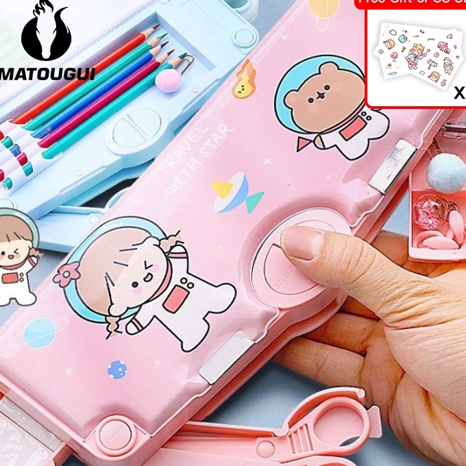 

Gila MATOUGUI Kotak PensilTempat Pensil Bahan Plastik Multifungsi UntukMultifungsi Kotak Penyimpanan Alat Tulis Kartun Lucu Tempat PensilTempat Pensil Astronot Untuk Motif Unicorn