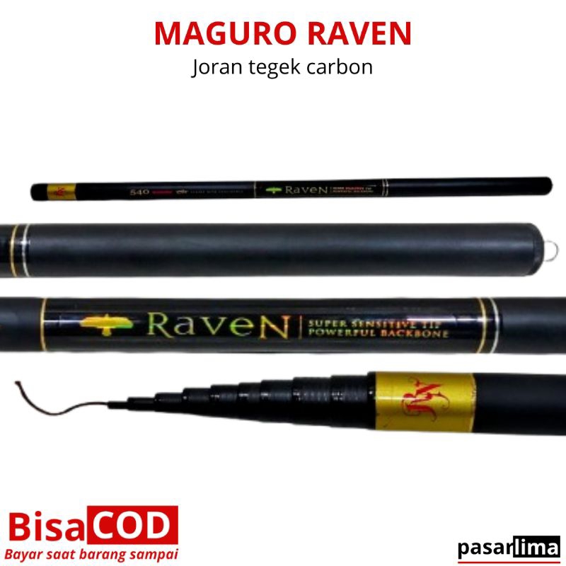 Joran pancing MAGURO RAVEN tegek Carbon