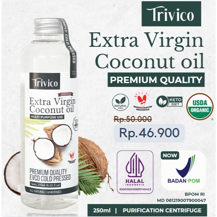 

Diskon Aplikasi TRIVICO VCO PREMIUM EVCO VIRGIN COCONUT OIL VCO MINYAK KELAPA MURNI 1 COCONUT OIL 25ML