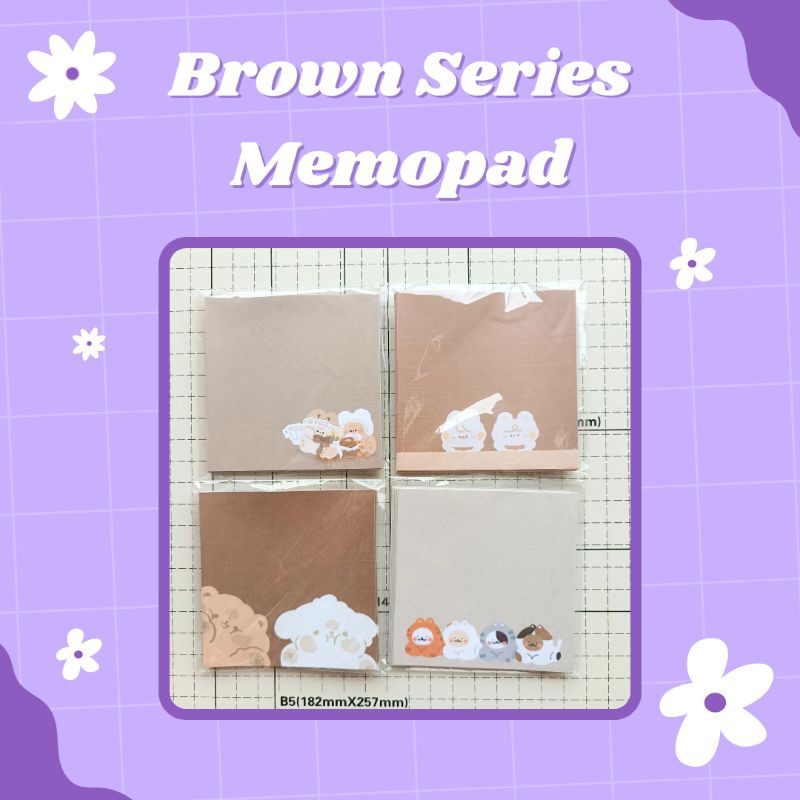 

BROWN SERIES MEMOPAD || Memopad Coklat Series