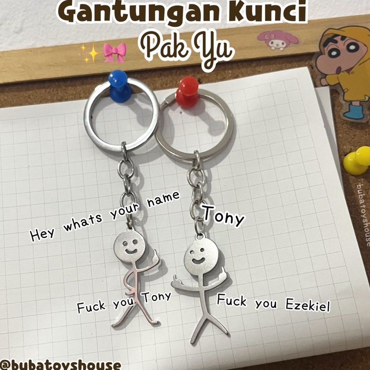 Kualitas Terkini  Gantungan Kunci Fucks You Middle Finger Jari tengah Fakyu Pakyu Fick Dich prank te