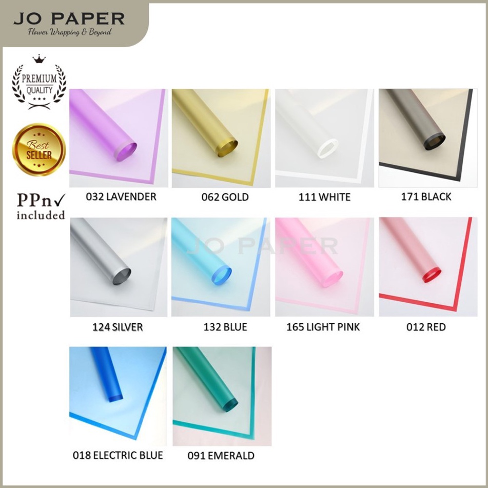 

Hemat Akhir Pekan Ini 5 LEMBAR Flower Wrapping Paper Transparan List Kertas Buket Bunga Korea Cellophane