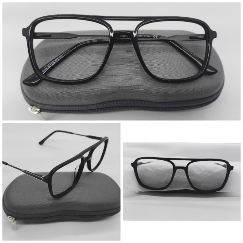 kacamata PREMIUM Pria Double Bridge kokoh dan Elegan