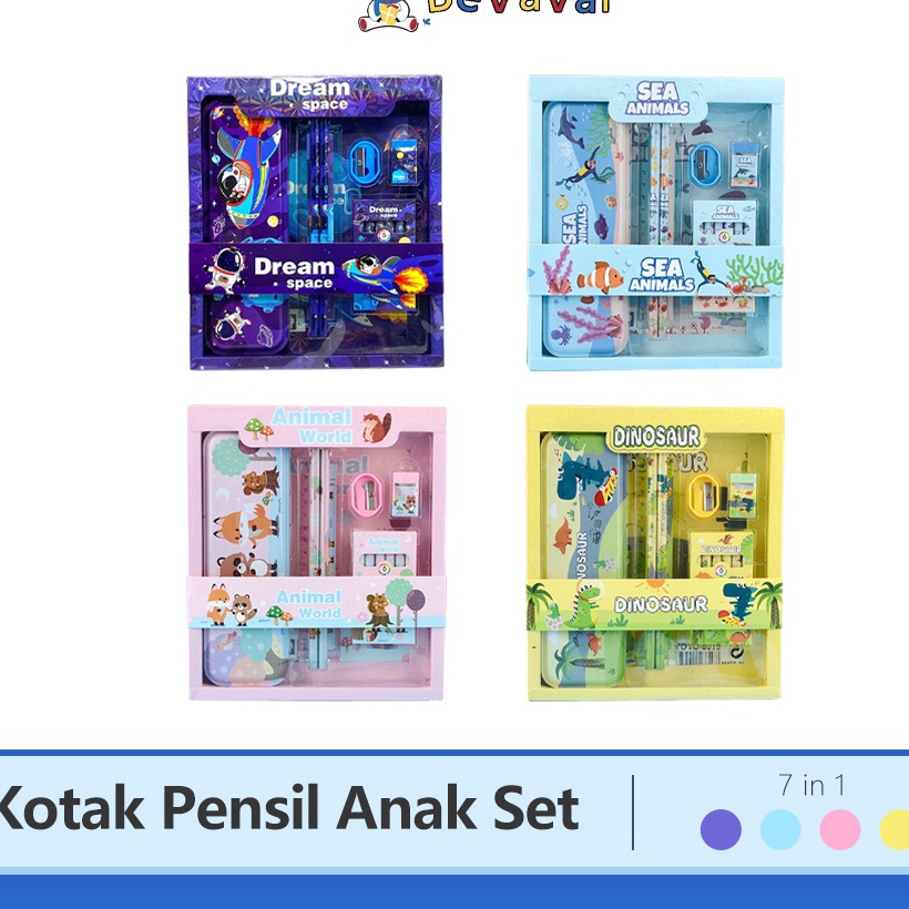 

Diskon BEVAVAR Kotak Pensil Anak Sd Kartun Stationery Set Lengkap Alat Tulis Set