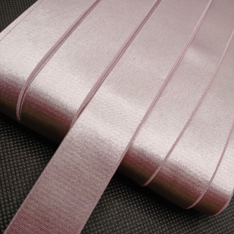 tali karet bra dusty pink glosy 1,8 cm,per meter.