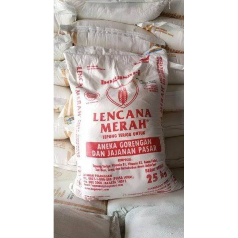 

Tepung Terigu Lencana Merah Kemasan 1 kg