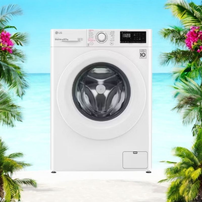 Mesin Cuci LG FV1285S5WS Mesin Cuci LG Front Loading 8.5Kg