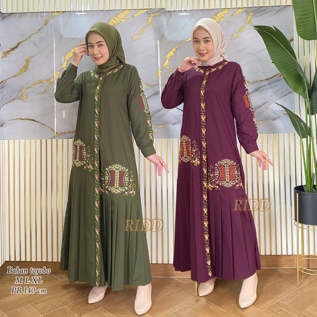GAMIS PINTU ACEH BAHAN KATUN TOYOBO PREMIUM BORDIR KOMPUTER