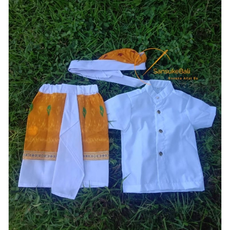 setelan baju adat bali anak laki laki /busana adat Bali  anak/pakaian adat Bali anak laki laki