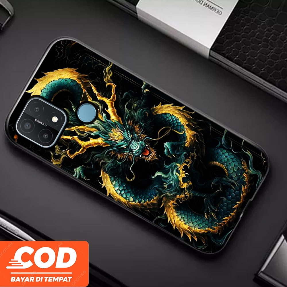 [A08] Dragon Naga Aesthetic Casing OPPO A15 Case Pelindung Hp Keren Lucu Viral Unisex Terbaru