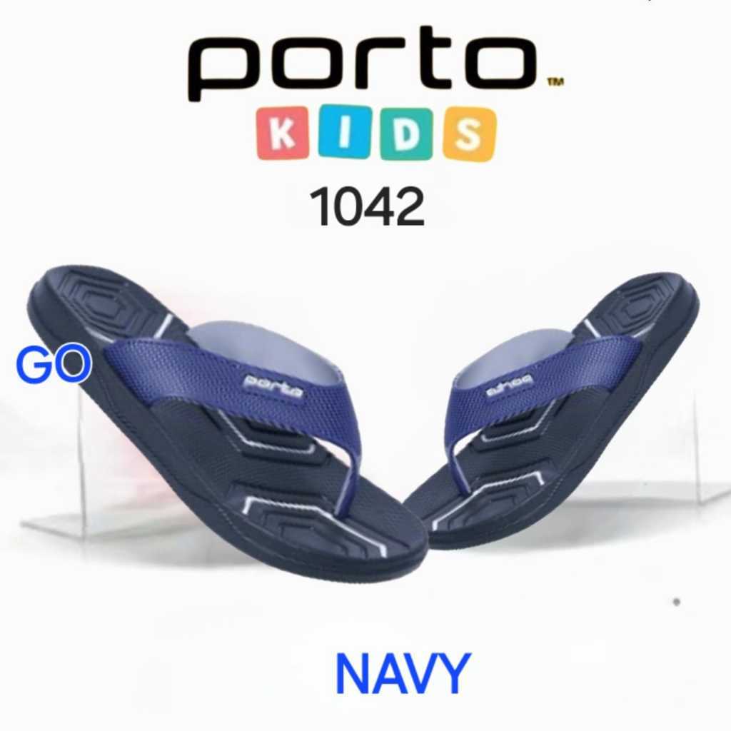 elgo PORTO ANAK 1042K & 1016K Sandal Jepit/Slop Sandal Karet Laki/Perempuan Sandal Murah Kekinian