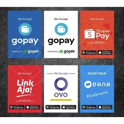 

Stiker E-Wallet, Sticker Vinyl, Ritrama, Premium, Tahan Air, Termurah, dan Bisa Custom