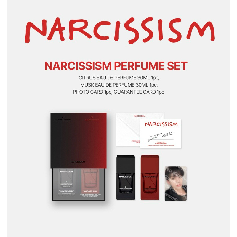 Narcissism 2nd MD Perfume set l Jaemin NCT Dream Sharing Parfum Photocard Decant 3ml 5ml Citrus Musk