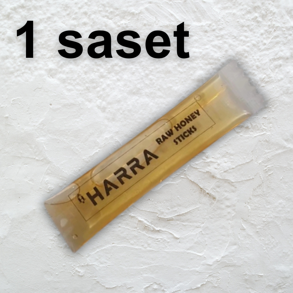 

1 Saset Madu Murni Harra Raw Stick Kemasan Praktis