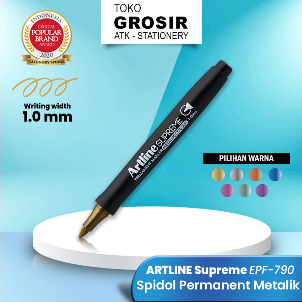 

ARTLINE Spidol Supreme Permanent Marker Metalic Colour EPF-790