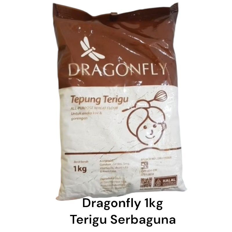 

DRAGONFLY 1kg Tepung Terigu Serbaguna Ekonomis