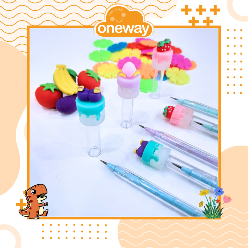 

Pensil bensia kue buah lucu imut pencil susun
